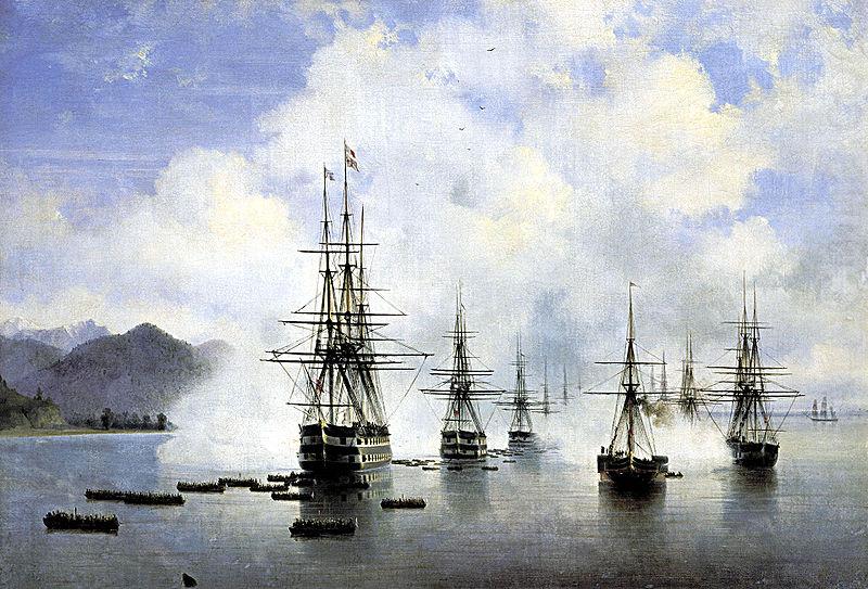 Ivan Aivazovsky The Landing of N. N. Raevskyi at Subashi china oil painting image